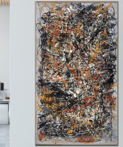 Jackson Pollock Style Painting Original Abstract Colorful Fine Art Oil Painting Modern Texture Wall Art | BLOSSOMING DREAMS