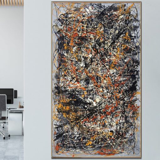 Buy Jackson Pollock Style Painting Original Abstract Colorful Fine Art Oil Painting Modern Texture Wall Art | BLOSSOMING DREAMS online shopping cheap