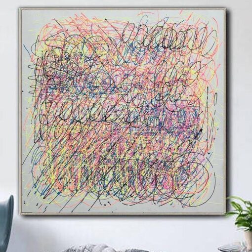 Buy Jackson Pollock Style Paintings On Canvas Original Colorful Painting Abstract Canvas Art Oil Canvas Painting Living Room Wall Decor | ENDLESS LINE online shopping cheap