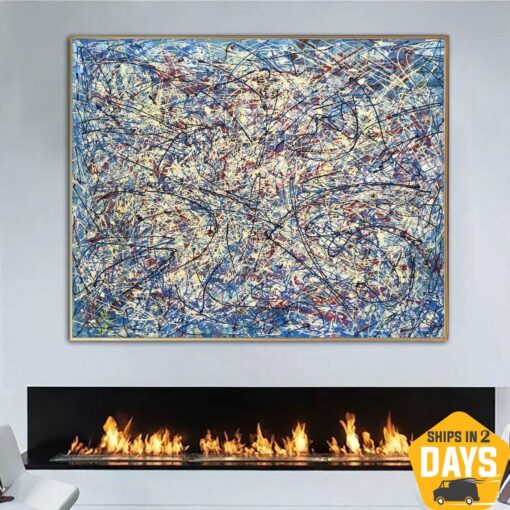 Buy Jackson Pollock Style Paintings On Canvas Urban Art Modern Textured Artwork Oil Painting Contemporary Art | URBAN PROJECT 25.5"x31.5" online shopping cheap