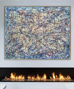 Jackson Pollock Style Paintings On Canvas Urban Fine Art Heavy Textured Artwork Modern Oil Painting Hand Painted Art | URBAN PROJECT