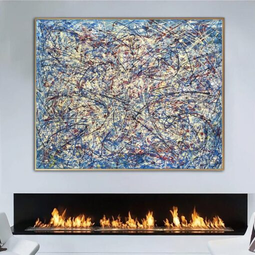 Buy Jackson Pollock Style Paintings On Canvas Urban Fine Art Heavy Textured Artwork Modern Oil Painting Hand Painted Art | URBAN PROJECT online shopping cheap