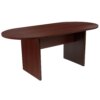 Buy Jones 6 Foot (72 Inch) Oval Conference Table in Cherry White Desk Office Furniture Taboret Conference Tables and Chairs & Room online shopping cheap