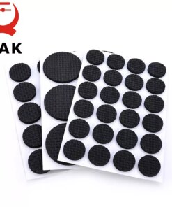 KAK 1-24PCS Self Adhesive Furniture Leg Feet Rug Felt Pads Anti Slip Mat Bumper Damper For Chair Table Protector Hardware