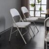 Buy Karl home 6 Pack White Folding Chairs with Padded Seats for Outdoor & Indoor