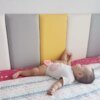 Buy Kindergarten early education baby anti-collision master bedroom tatami bed circumference curved soft bag online shopping cheap