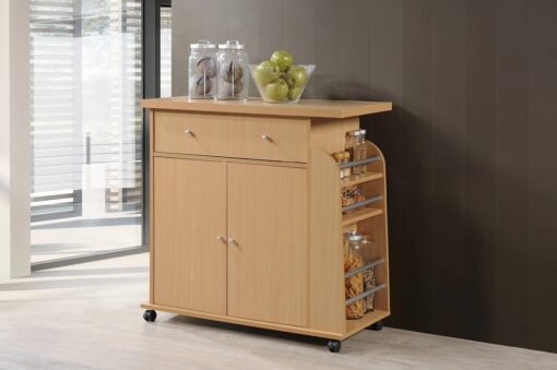 Buy Kitchen Cart with Spice Rack & Towel Rack furniture Living Room Cabinets online shopping cheap