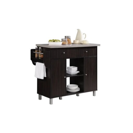 Buy Kitchen Island with Spice Rack Plus Towel Holder