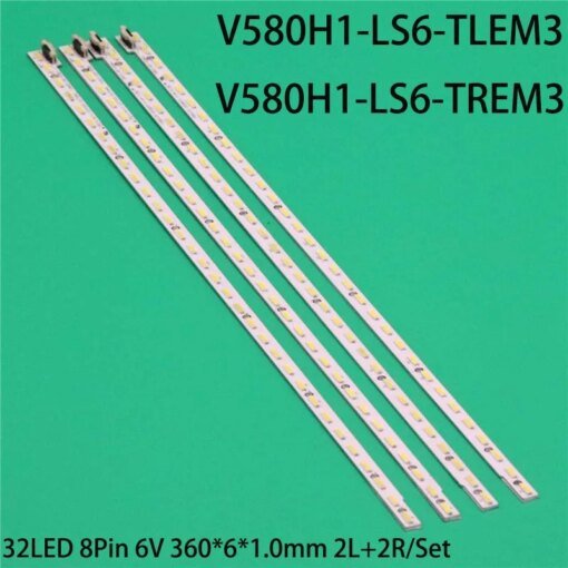 Buy Kits New LED TV's Illumination Bars V580H1-LS6-TLEM3 TREM3 Backlight Strips V580HK1-LS6 REV. C2 Bands Rulers Array Matrix Planks online shopping cheap