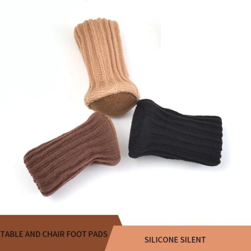Buy Knitting Chair Leg Covers Table Foot Socks Non-Slip Floor Chair Leg Socks Covers Furniture Caps Protectors For Dresser online shopping cheap