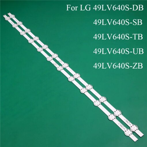 Buy LED TV Illumination Part Replacement For LG 49LV640S-DB 49LV640S-SB -TB -UB -ZB LED Bar Backlight Strip Line Ruler V1749L1 2862A online shopping cheap