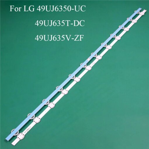 Buy LED TV Illumination Part Replacement For LG 49UJ6350-UC 49UJ635T-DC 49UJ635V-ZF LED Bar Backlight Strip Line Ruler V1749L1 2862A online shopping cheap
