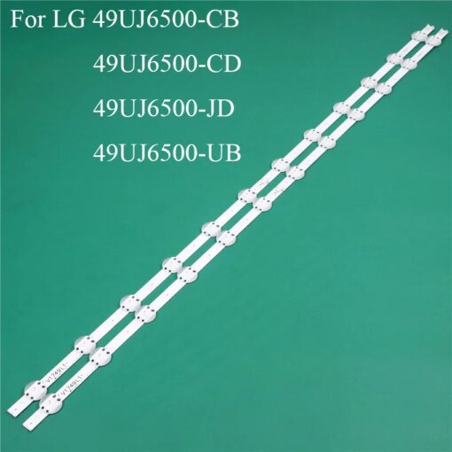 Buy LED TV Illumination Part Replacement For LG 49UJ6500-CB 49UJ6500-JD 49UJ6500-UB LED Bar Backlight Strip Line Ruler V1749L1 2862A online shopping cheap