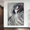 Buy Large Abstract Ballerina Painting on Canvas Black And White Art Original Artwork Oil Painting Contemporary Wall Art for Living Room Decor | MARY online shopping cheap