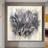 Large Abstract Beige Canvas Art Acrylic Gray Paintings On Canvas Unique Modern Wall Art | THE HEART OF THE METROPOLIS Large Abstract Beige Canvas Art Acrylic Gray Paintings On Canvas Unique Modern Wall Art | THE HEART OF THE METROPOLIS