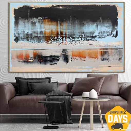 Buy Large Abstract Beige Paintings On Canvas Colorful Textured Hand Painted Art Modern Oil Painting | COLOR 138 23.62"x39.37" online shopping cheap