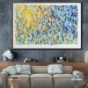 Buy Large Abstract Canvas Art Abstract Painting Canvas Blue Art Yellow Paintings On Canvas Acrylic Painting On Canvas Wall Art | MAGNIFICENT MEADOW online shopping cheap