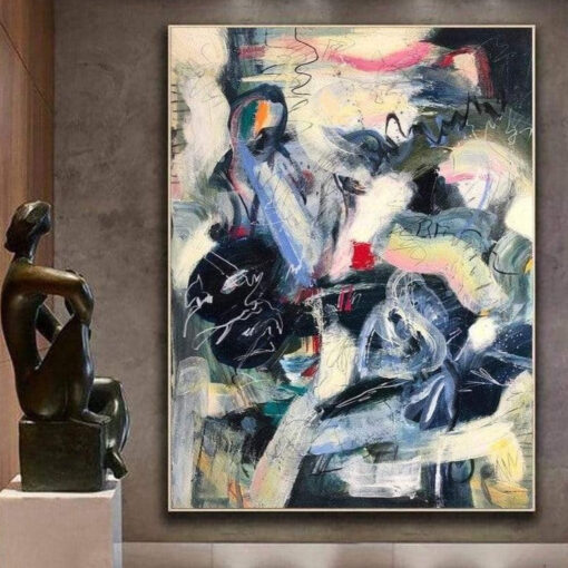 Buy Large Abstract Colorful Acrylic Paintings On Canvas Modern Wall Art Contemporary Art Original Artwork | IN MY MIND online shopping cheap