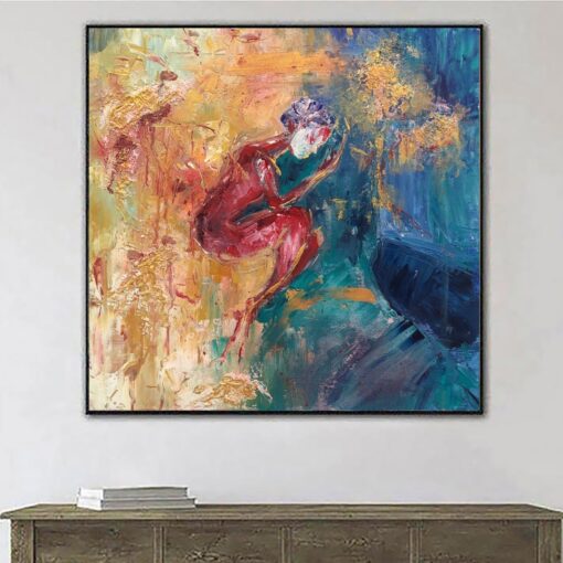Buy Large Abstract Colorful Figurative Paintings On Canvas Contemporary Fine Art Texture Painting Modern Wall Art | SECRET DREAMS online shopping cheap