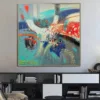 Buy Large Abstract Colorful Oil Paintings On Canvas Creative Vivid Wall Art Contemporary Painting | BLOOMING LIFE online shopping cheap
