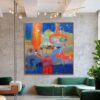Buy Large Abstract Colorful Painting On Canvas Original Modern OIl Painting Acrylic Art Textured Fine Art Creative Painting | VERSATILITY online shopping cheap