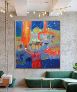 Large Abstract Colorful Painting On Canvas Original Modern OIl Painting Acrylic Art Textured Fine Art Creative Painting | VERSATILITY