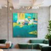 Buy Large Abstract Colorful Paintings On Canvas Modern Acrylic Fine Art VIvid Painting Textured OIl Painting Wall Art | OUTSIDE THE CITY online shopping cheap
