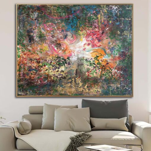 Buy Large Abstract Colorful Paintings On Canvas Multicolor Expressionist Style Art Modern Hand Painted Oil Wall Art | OMENS online shopping cheap