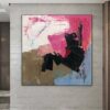 Buy Large Abstract Colorful Paintings On Canvas Textured Artwork In Pink