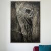 Buy Large Abstract Elephant Paintings On Canvas Gray Animal Fine Art Original Acrylic Painting Expressionism Animal Art | GRAY GIANT online shopping cheap