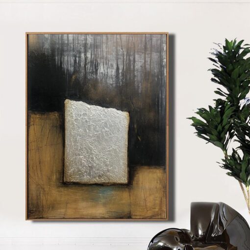 Buy Large Abstract Expressionist Painting On Canvas In Black