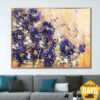 Buy Large Abstract Flowers Painting On Canvas Textured Floral Fine Art Acrylic Oil Painting Modern Colorful Art | FLORAL EMOTION 24"x32" online shopping cheap