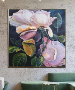 Large Abstract Flowers Paintings On Canvas Original Expressionist Wall Art Original Textured Art | SPRING GIFT