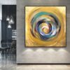 Large Abstract Gold Painting Original Oversize Colorful Abstract Modern Art Contemporary Painting Wall Art | VOID Large Abstract Gold Painting Original Oversize Colorful Abstract Modern Art Contemporary Painting Wall Art | VOID