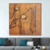 Buy Large Abstract Gold Paintings On Canvas Original Acrylic Painting Creative Geometric Art Textured Hand Painted Art | CLARITY online shopping cheap