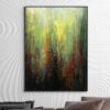 Large Abstract Green Oil Paintings On Canvas Acrylic Artwork Modern Textured Fine Art Handmade Wall Art | PINE FOREST