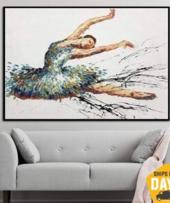 Large Abstract Oil Ballerina Painting Girl Dancing Painting Impasto Original Paintings On Canvas Artwork Wall Decor | BALLERINA LIVIE 20"x28" Large Abstract Oil Ballerina Painting Girl Dancing Painting Impasto Original Paintings On Canvas Artwork Wall Decor | BALLERINA LIVIE 20"x28"