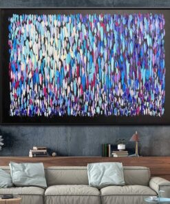 Large Abstract Oil Painting Oversize Colorful Abstract Painting Acrylic Painting On Canvas Impasto Painting Modern Handmade Wall Art | BLOOMING MEADOW