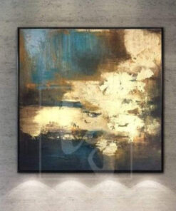 Large Abstract Oil Painting Oversized Abstract Painting Gold Leaf Painting Modern Artwork Abstract  | SURGE OF ENERGY