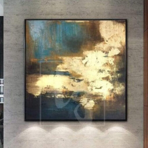 Buy Large Abstract Oil Painting Oversized Abstract Painting Gold Leaf Painting Modern Artwork Abstract  | SURGE OF ENERGY online shopping cheap