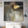Buy Large Abstract Painting Oil Paintings On Canvas Gray Painting Contemporary Art Gold Painting Original Living Room Wall Art Framed Modern Art  | GOLDEN MOMENT online shopping cheap
