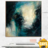 Buy Large Abstract Painting On Canvas: Original Oil Artwork in Blue