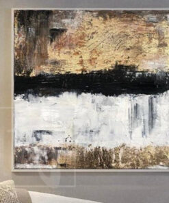 Large Abstract Painting Original Gold Leaf Painting Acrylic Painting On Canvas | VISION OF PERFECTION