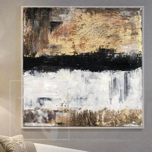 Buy Large Abstract Painting Original Gold Leaf Painting Acrylic Painting On Canvas | VISION OF PERFECTION online shopping cheap