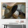 Buy Large Abstract Painting on Canvas Brown Wall Art Geometric Art Painting Personalized Artwork 40x60 Art for Aesthetic Room Decor | TANGLE OF FATES online shopping cheap