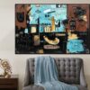 Large Abstract Paintings On Canvas Modern Urban Fine Art Street Graffiti Wall Art | CONCERT
