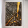 Buy Large Abstract Peaks Colorful Paintings on Canvas Black And Gold Contemporary Art Textured Handmade Painting Creative Sharp Art Wall Decor | GOLDEN PEAKS online shopping cheap