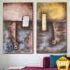Large Abstract Set Of 2 Paintings On Canvas Modern Rich Textured Painting Original Oil Painting | ALLURING DUST 2P 41.3"x47.2" Large Abstract Set Of 2 Paintings On Canvas Modern Rich Textured Painting Original Oil Painting | ALLURING DUST 2P 41.3"x47.2"