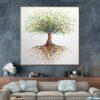 Buy Large Abstract Tree Painting Hand Painted Art on Canvas Modern Impasto Oil Painting Unique Textured Fine Art | MONEY TREE online shopping cheap