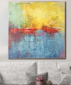 Large Abstract Wall Painting Modern Abstract Oil Painting Colorful Abstract Painting | VERTIGO